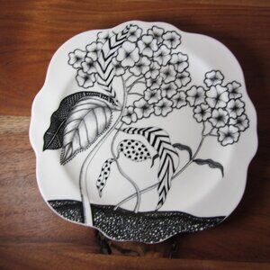 Anthropologie Florence Balducci Floral Canape Plate wild masquerade (W5022)
